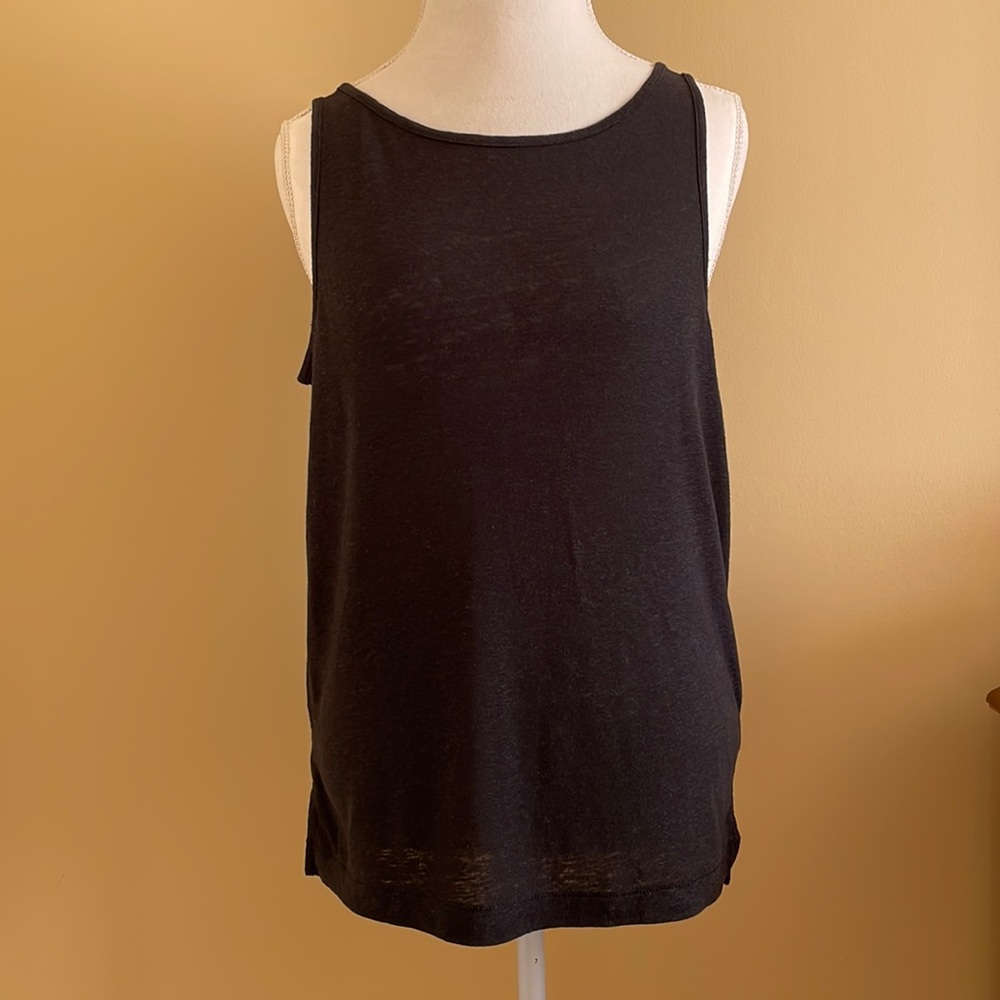 Madewell Women Shirt sleeveless, Black, size Medium